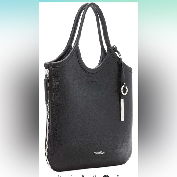 Brand New Calvin Klein Gabrianna Novelty Slim Side Zip Tote - Picture 12 of 15